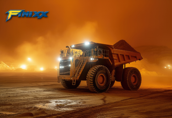 Fornnax OTR tyre recycling equipment in action